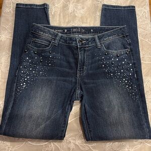 Jennifer Lopez Embellished Relaxed Skinny Jean sz2